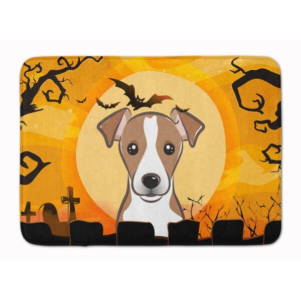 Carolines Treasures Halloween Jack Russell Terrier Machine Washable Memory Foam Mat BB1818RUG - main
